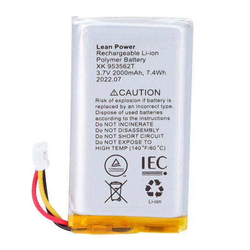 Batterie de secours - Hub, Hub Plus, Hub 2 (2G), ReX et ReX 2 - Connecteur de câble à 3 broches - Installation facile